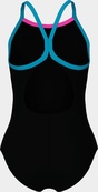 Купальник закритий для дівчат Arena SWIMSUIT LIGHT DROP SOLID чорний 116 см. Зображення №9