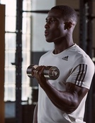 Гантель регулируемая Adidas Adjustable Chrome Dumbbell серебристый 1-5 кг. Изображение №6 Гантель регулируемая Adidas Adjustable Chrome Dumbbell серебристый 1-5 кг. Изображение №6