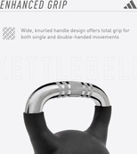 Гиря Adidas Kettlebell черная 4 кг. Изображение №5
