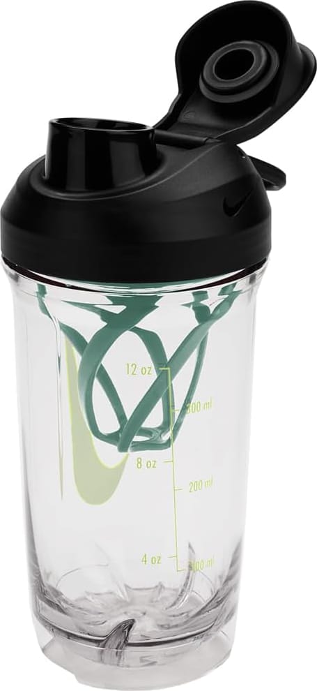 Бутылка Nike TR RECHARGE SHAKER BOTTLE 16 OZ прозрачный, черный, зеленый, желтый 470 мл Бутылка Nike TR RECHARGE SHAKER BOTTLE 16 OZ прозрачный, черный, зеленый, желтый 470 мл