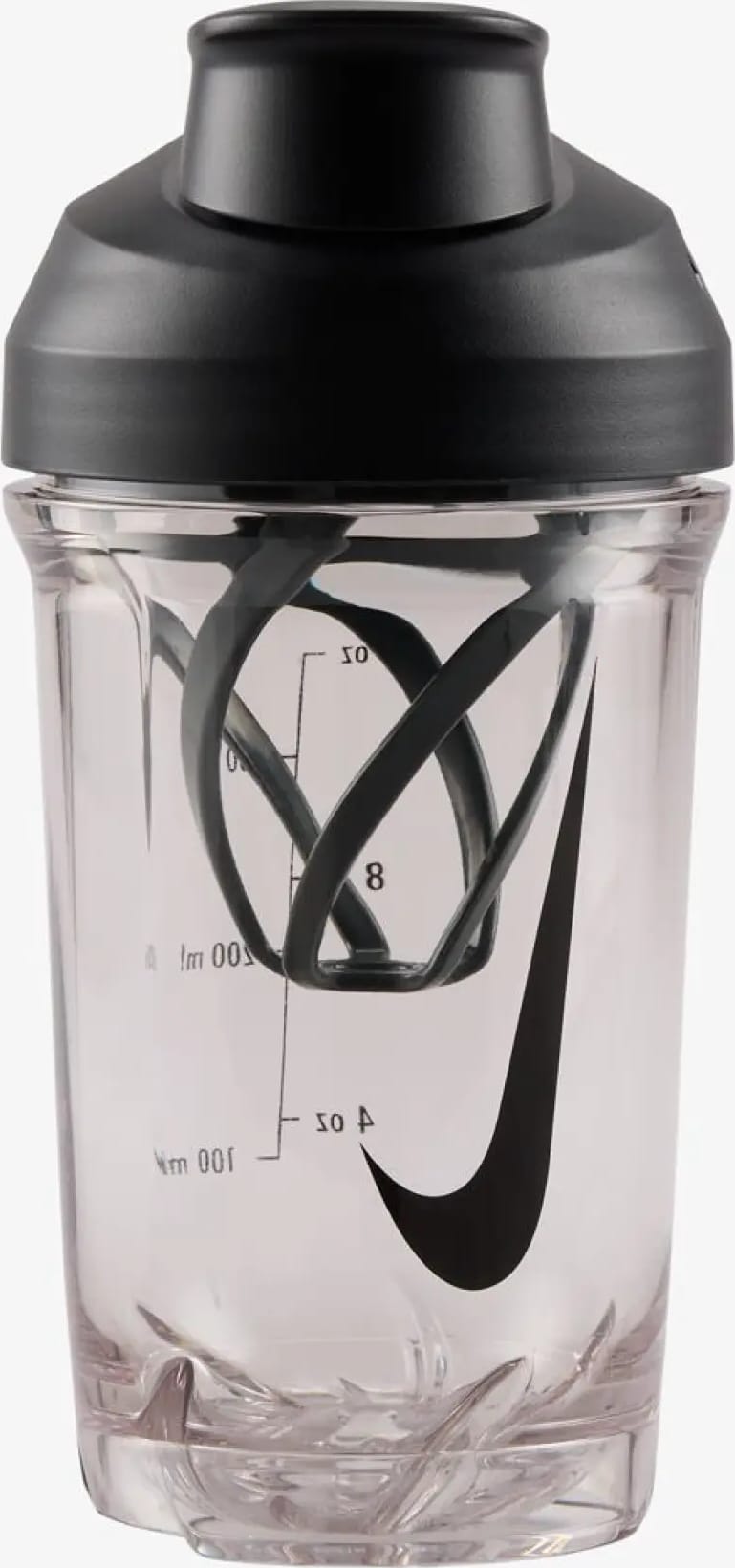 Пляшка Nike TR RECHARGE SHAKER BOTTLE 16 OZ прозорий, чорний 470 мл Пляшка Nike TR RECHARGE SHAKER BOTTLE 16 OZ прозорий, чорний 470 мл