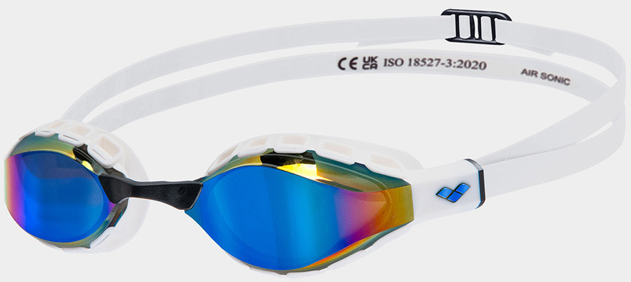 Очки для плавания Arena AIR SONIC MIRROR синий, белый One Size Очки для плавания Arena AIR SONIC MIRROR синий, белый One Size