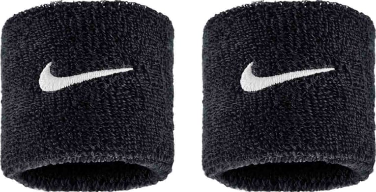 Напульсники Nike SWOOSH CLASSIC WRISTBANDS 2PK черный One Size Напульсники Nike SWOOSH CLASSIC WRISTBANDS 2PK черный One Size