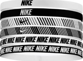 Пов'язка на голову Nike FLEX CLASSIC HEADBANDS 6PK чорний, білий One Size Пов'язка на голову Nike FLEX CLASSIC HEADBANDS 6PK чорний, білий One Size