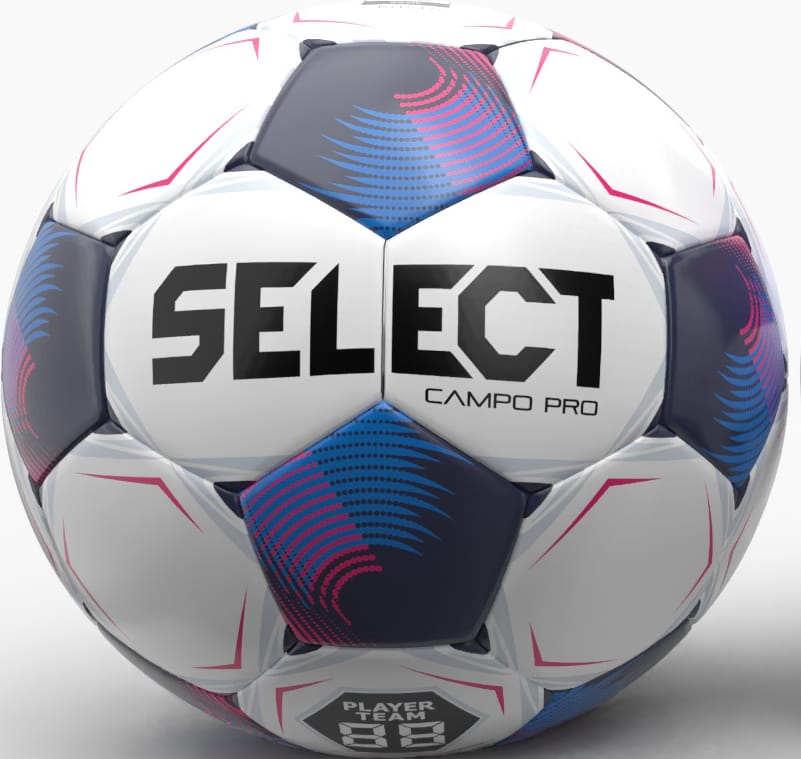 Мяч футбольный Select FB Campo Pro v26 белый, синий 4 Мяч футбольный Select FB Campo Pro v26 белый, синий 4