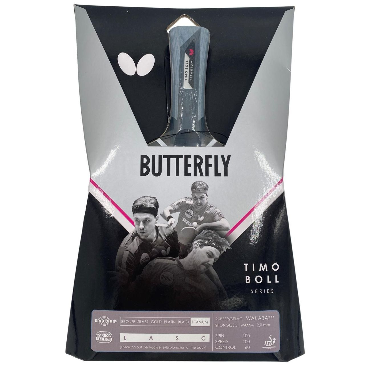 Ракетка для настільного тенісу Butterfly Timo Boll Titanium SUN/25726 Ракетка для настільного тенісу Butterfly Timo Boll Titanium SUN/25726