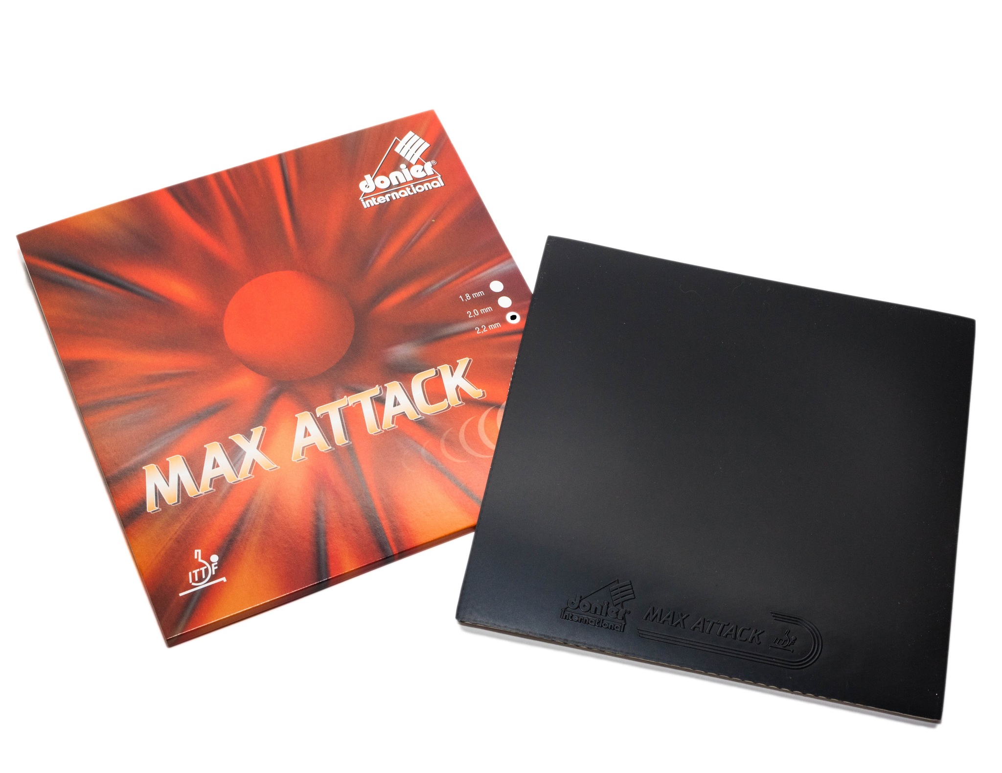 Накладка Donier Max Attack ITTF 2.2 mm (чорний) Накладка Donier Max Attack ITTF 2.2 mm (чорний)