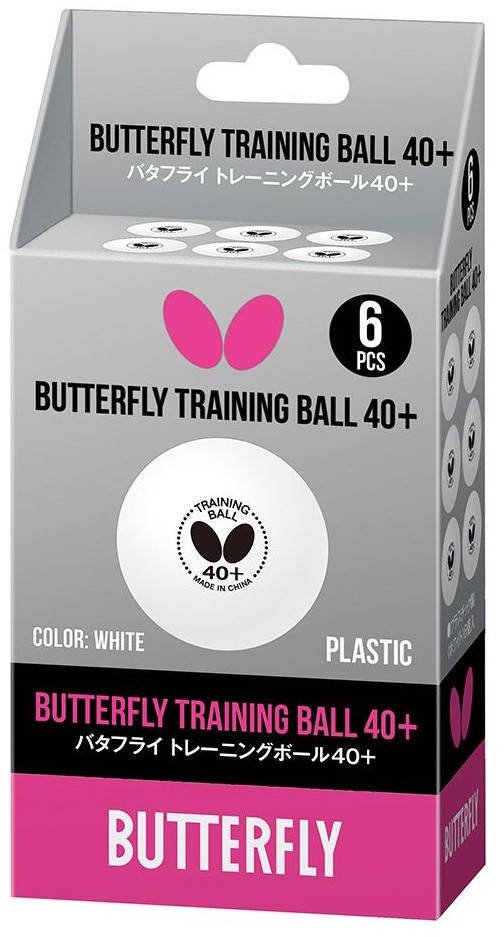 М'ячі для настільного тенісу Butterfly R40+ 1* (6шт.) М'ячі для настільного тенісу Butterfly R40+ 1* (6шт.)