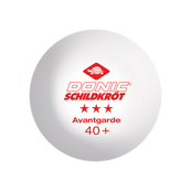 М'ячі для настільного тенісу (6 шт) Donic-Schildkrot 3*-Star Avantgarde, white. Зображення №2 М'ячі для настільного тенісу (6 шт) Donic-Schildkrot 3*-Star Avantgarde, white. Зображення №2