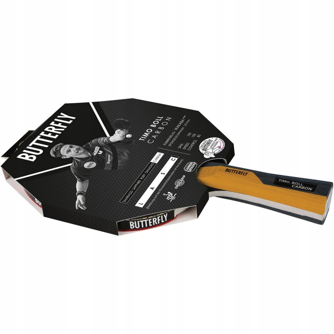 Ракетка для настільного тенісу Butterfly Timo Boll Carbon 85037 Ракетка для настільного тенісу Butterfly Timo Boll Carbon 85037