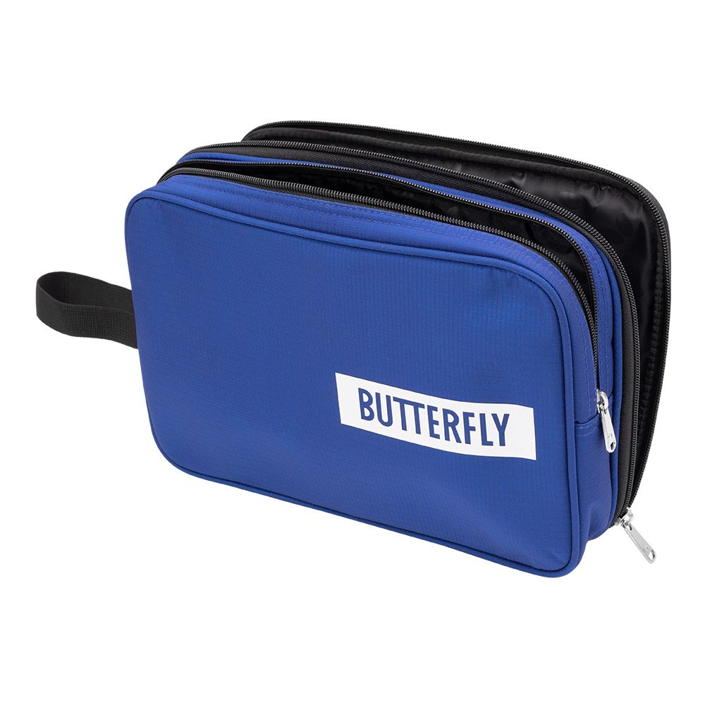 Подвійний чохол на ракетку для настільного тенісу Butterfly Logo 2019, blue Подвійний чохол на ракетку для настільного тенісу Butterfly Logo 2019, blue