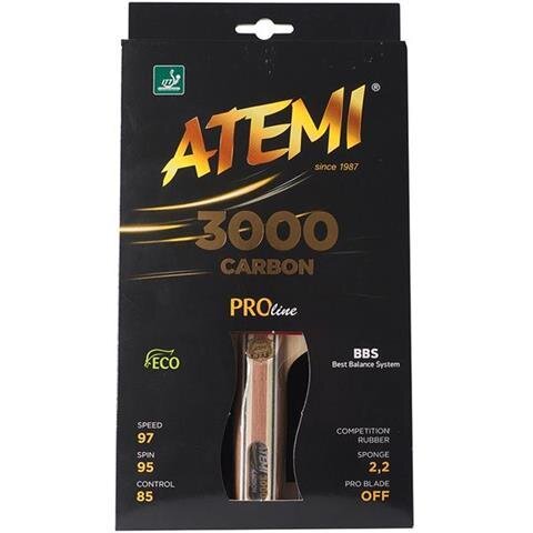 Ракетка для настільного тенісу Atemi 3000 PRO Carbon ECO-Line Ракетка для настільного тенісу Atemi 3000 PRO Carbon ECO-Line
