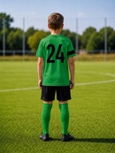 Детская футбольная форма X2 League (футболка+шорты), размер XL (зеленый/черный). Изображение №4 Детская футбольная форма X2 League (футболка+шорты), размер XL (зеленый/черный). Изображение №4