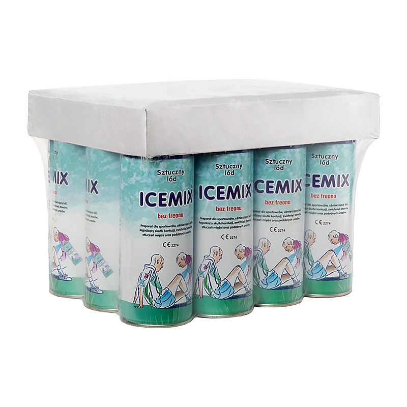 Охолоджуючий спрей "заморозка" спортивна ICEMIX "400мл. * 12 шт.(Польща) Охолоджуючий спрей "заморозка" спортивна ICEMIX "400мл. * 12 шт.(Польща)