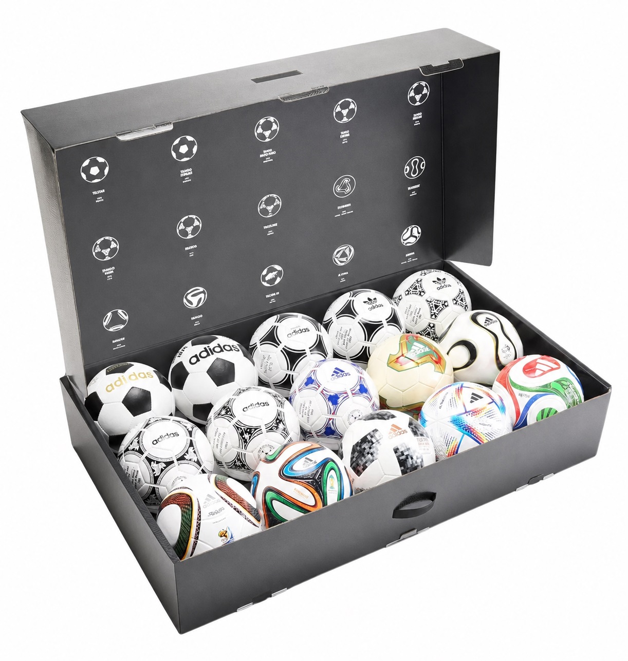Набір міні-м'ячів adidas FIFA World Cup Historical Mini Ball Set JN2093 Набір міні-м'ячів adidas FIFA World Cup Historical Mini Ball Set JN2093