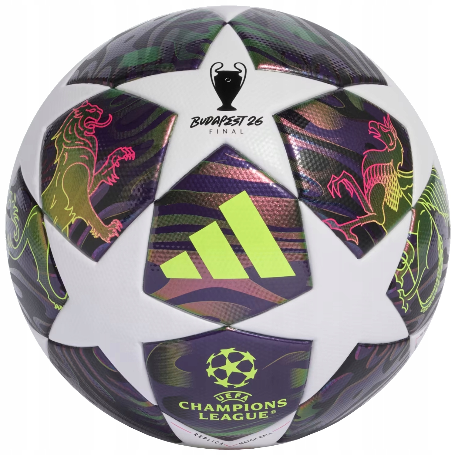 Футбольний м'яч Adidas UCL League 2026 Budapest JX9095, розмір №4 Футбольний м'яч Adidas UCL League 2026 Budapest JX9095, розмір №4