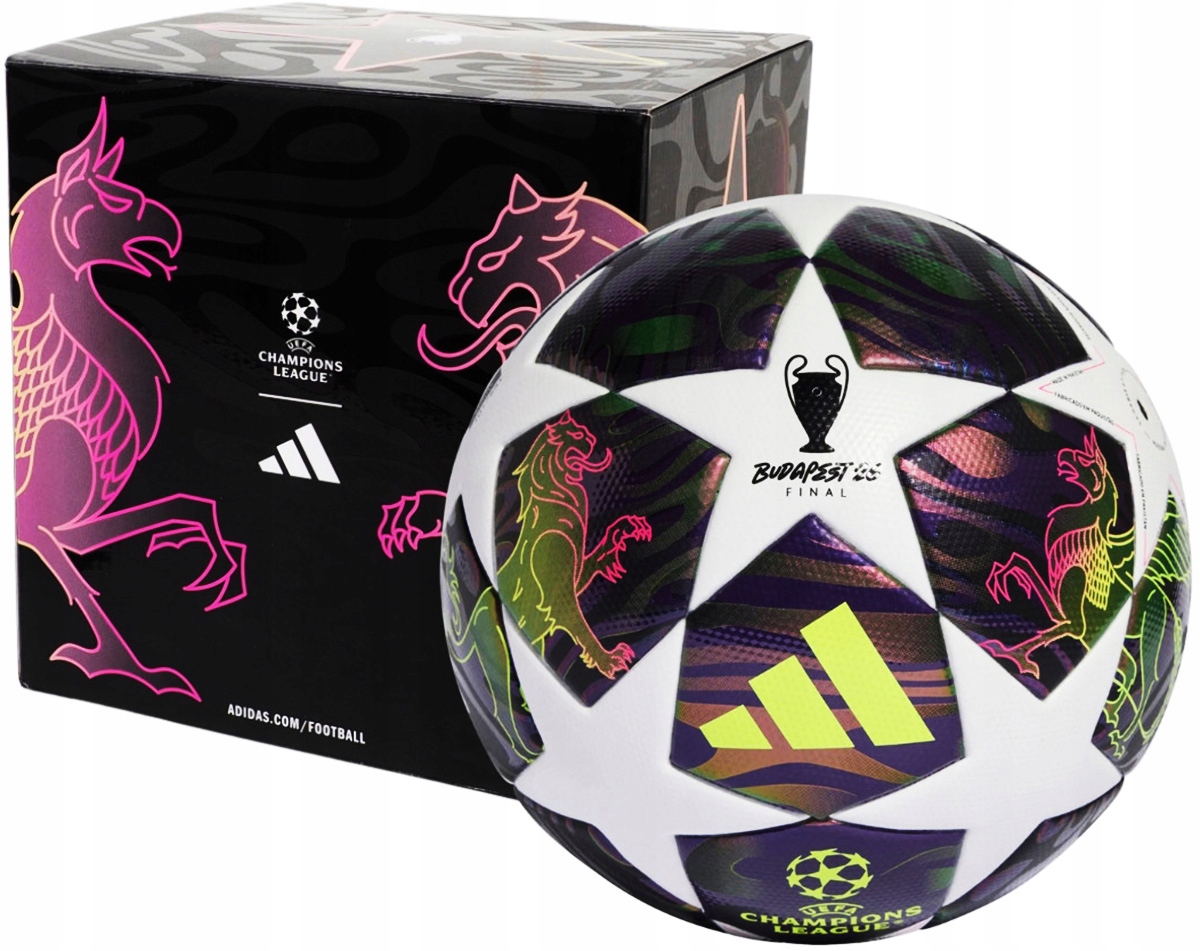 Футбольний м'яч Adidas UCL League BOX 2026 Budapest JX9101, розмір №5 Футбольний м'яч Adidas UCL League BOX 2026 Budapest JX9101, розмір №5