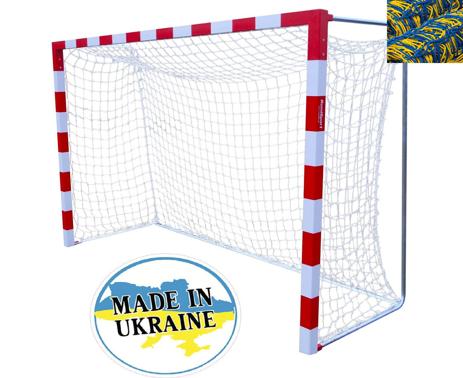 Сетка на ворота 3х2х0,8х1м. "X2" (шнур 3,5 мм. PP, Blue-yellow) Сетка на ворота 3х2х0,8х1м. "X2" (шнур 3,5 мм. PP, Blue-yellow)