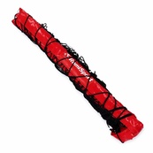 Сетка волейбольная Romi Sport "Профессиональная 9,5 м.", 3 мм.(PP) black/red. Изображение №6
