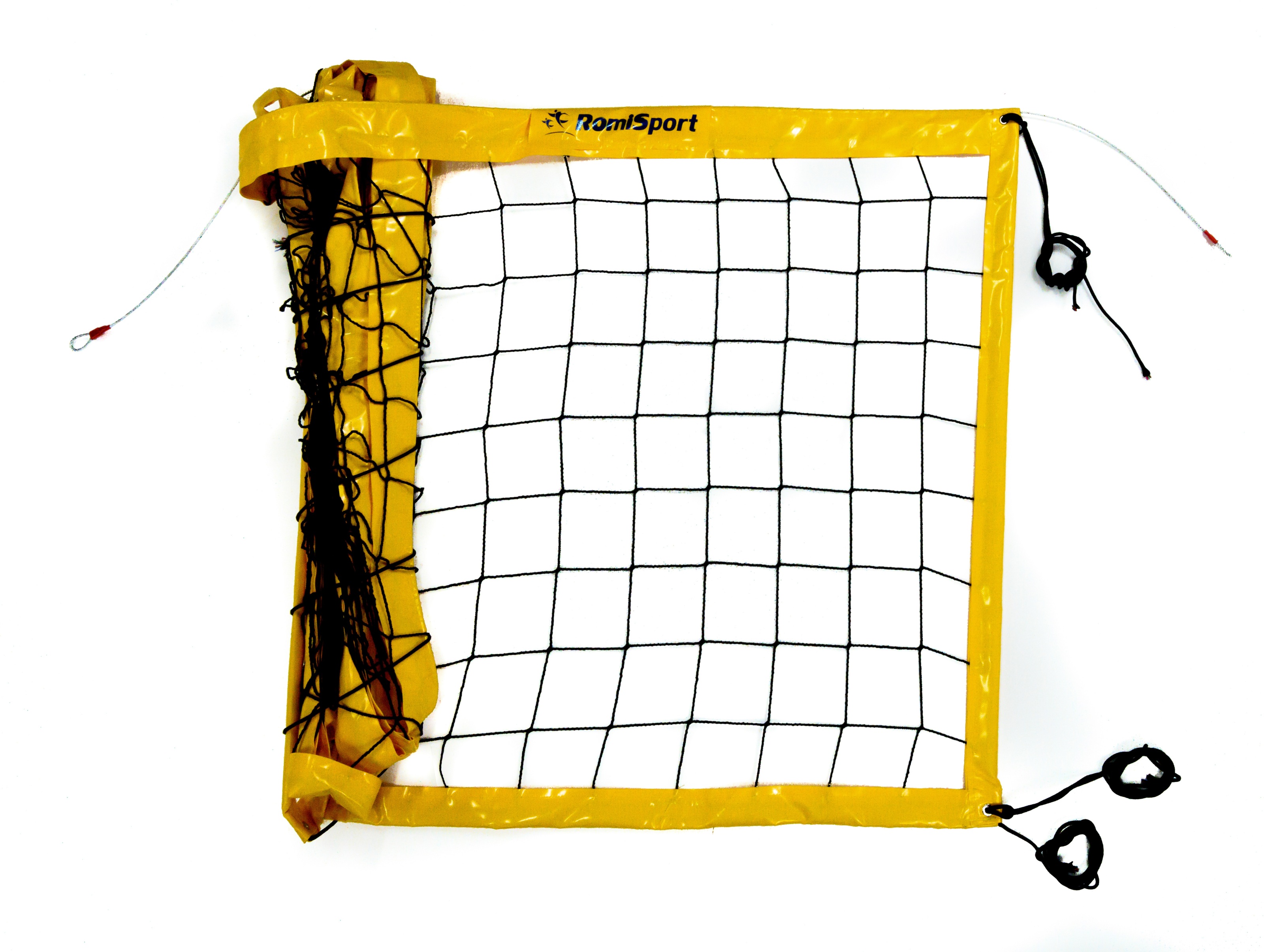 Сітка волейбольна Romi Sport "Професійна 9,5 м.", 3 мм.(PP) Sia000066PP black/yellow Сітка волейбольна Romi Sport "Професійна 9,5 м.", 3 мм.(PP) Sia000066PP black/yellow
