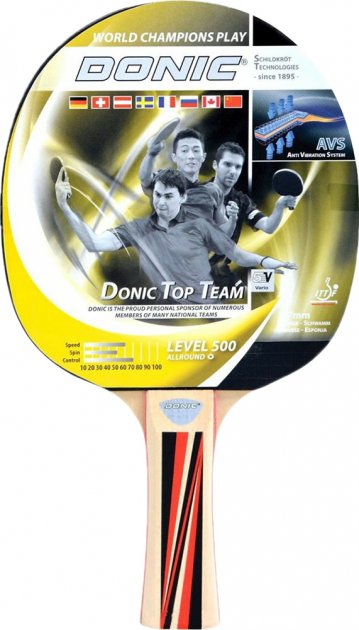 Ракетка для пінг-понгу Donic Top Teams 500 new (725051) Ракетка для пінг-понгу Donic Top Teams 500 new (725051)