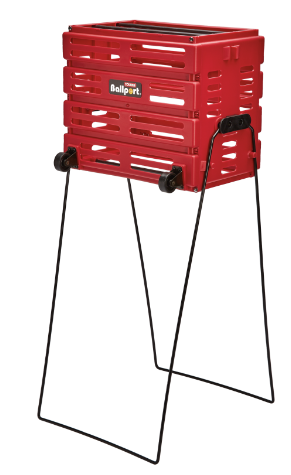 Корзина для теннисных мячей Unique BALLPORT Deluxe-long handles на 80 мячей red Корзина для теннисных мячей Unique BALLPORT Deluxe-long handles на 80 мячей red