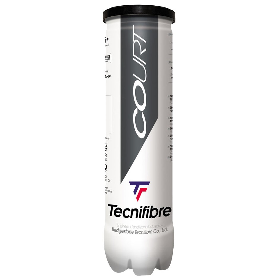 М'ячі для тенісу Tecnifibre Court 4 ball М'ячі для тенісу Tecnifibre Court 4 ball