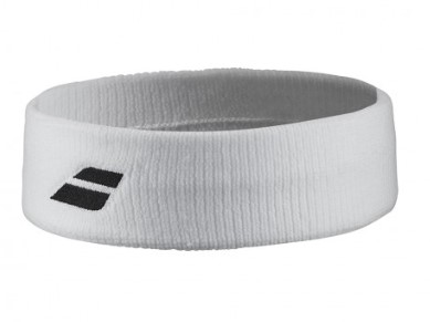 Пов'язка Babolat LOGO HEADBAND WHITE/WHITE Пов'язка Babolat LOGO HEADBAND WHITE/WHITE