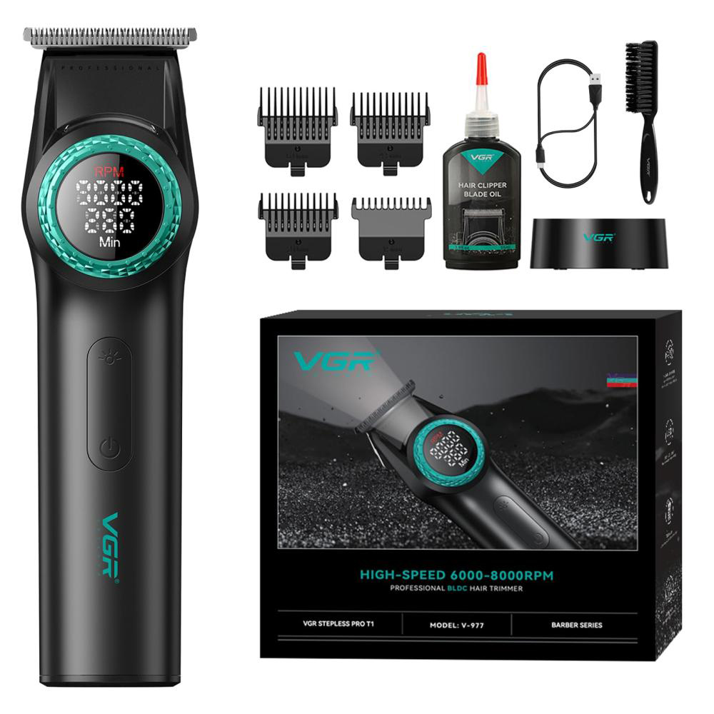 Тример VGR V-977 BLACK, регулировка мощности 6000 - 8000 RPM Тример VGR V-977 BLACK, регулировка мощности 6000 - 8000 RPM