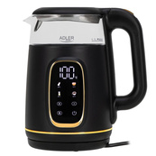 Чайник Adler AD 1305 з регулюванням температури 1.7Л 2200Вт Black Gold. Зображення №2 Чайник Adler AD 1305 з регулюванням температури 1.7Л 2200Вт Black Gold. Зображення №2