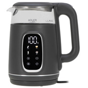 Чайник Adler AD 1305 с регулировкой температуры 1.7Л 2200Вт Gray. Изображение №2 Чайник Adler AD 1305 с регулировкой температуры 1.7Л 2200Вт Gray. Изображение №2