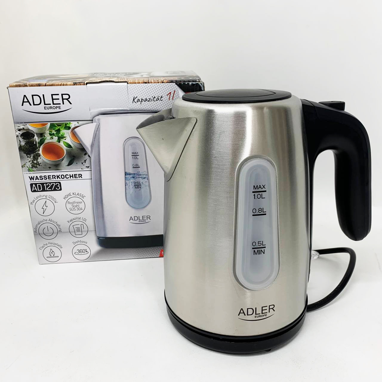 Электрочайник Adler AD 1273 1л Электрочайник Adler AD 1273 1л