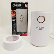 Электрическая кофемолка Adler AD 4446-wg Белая 150 Вт кухонный мини измельчитель для зерен кофе. Изображение №4
