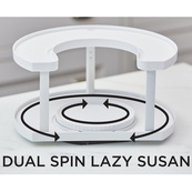 Специвница Spice Spinner Two-Tiered Spice Organizer, Поворотная подставка для специй, Карусель для специй. Изображение №2