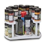 Специвница Spice Spinner Two-Tiered Spice Organizer, Поворотная подставка для специй, Карусель для специй. Изображение №3