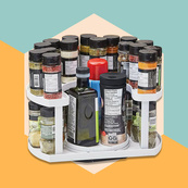 Специвница Spice Spinner Two-Tiered Spice Organizer, Поворотная подставка для специй, Карусель для специй. Изображение №5