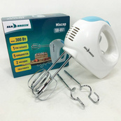 Миксер SeaBreeze SB-051 300 Вт, миксер для взбивания, мощный миксер, миксер блендер ручной, кухонный миксер. Изображение №2 Миксер SeaBreeze SB-051 300 Вт, миксер для взбивания, мощный миксер, миксер блендер ручной, кухонный миксер. Изображение №2