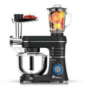 Кухонный комбайн Domotec MS-6676B 5в1 10л 1400Вт миксер/мясорубка, стационарный планетарный тестомес. Изображение №2