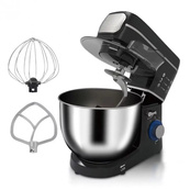 Кухонный комбайн Domotec MS-6676B 5в1 10л 1400Вт миксер/мясорубка, стационарный планетарный тестомес. Изображение №3