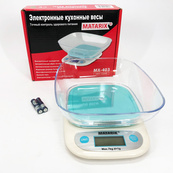 Весы кухонные MATARIX MX-403 от 1 грамма до 7кг, Кулинарные весы для взвешивания пищи точные кухонные весы. Изображение №5 Весы кухонные MATARIX MX-403 от 1 грамма до 7кг, Кулинарные весы для взвешивания пищи точные кухонные весы. Изображение №5