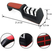 Профессиональная Ручная Точилка для ножей 3 уровня заточки Fast Sharpener RS-168. Изображение №15 Профессиональная Ручная Точилка для ножей 3 уровня заточки Fast Sharpener RS-168. Изображение №15