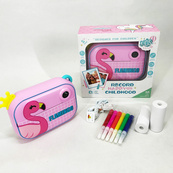 Детский фотоаппарат мгновенной печати YT008 PINK FLAMINGO с поддержкой microSD. Изображение №10