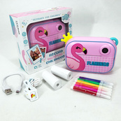 Детский фотоаппарат мгновенной печати YT008 PINK FLAMINGO с поддержкой microSD. Изображение №14