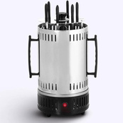 Шашлычница электрическая Domotec MS-7781 на 6 шампуров 1000Вт вертикальная из нержавеющей стали. Изображение №2 Шашлычница электрическая Domotec MS-7781 на 6 шампуров 1000Вт вертикальная из нержавеющей стали. Изображение №2