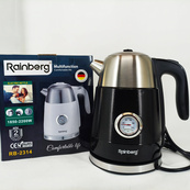 Чайник электрический с датчиком температуры Rainberg RB-2314 Black. Изображение №2