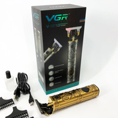 Машинка для стрижки волосся і бороди VGR V-097, Машинка для підстригання Окантувальна машинка. Колір: золотий. Зображення №8 Машинка для стрижки волосся і бороди VGR V-097, Машинка для підстригання Окантувальна машинка. Колір: золотий. Зображення №8
