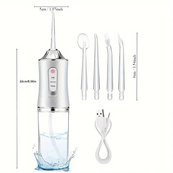Ирригатор для чистки зубов и полости рта Oral Irrigator с аккумулятором и сменными насадками White. Изображение №7 Ирригатор для чистки зубов и полости рта Oral Irrigator с аккумулятором и сменными насадками White. Изображение №7