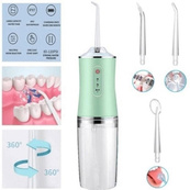 Ирригатор для чистки зубов и полости рта Oral Irrigator с аккумулятором и сменными насадками Green. Изображение №3 Ирригатор для чистки зубов и полости рта Oral Irrigator с аккумулятором и сменными насадками Green. Изображение №3