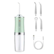 Ирригатор для чистки зубов и полости рта Oral Irrigator с аккумулятором и сменными насадками Green. Изображение №4 Ирригатор для чистки зубов и полости рта Oral Irrigator с аккумулятором и сменными насадками Green. Изображение №4