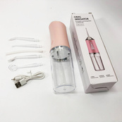 Ирригатор для чистки зубов и полости рта Oral Irrigator с аккумулятором и сменными насадками Pink. Изображение №7 Ирригатор для чистки зубов и полости рта Oral Irrigator с аккумулятором и сменными насадками Pink. Изображение №7